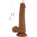 PRETTY LOVE - DILDO REALISTA ALTO 22 CM MARROM