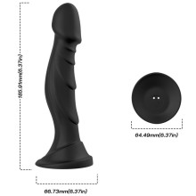 ARMONY - GODE VIBRATEUR PLUG ANAL TÉLÉCOMMANDE NOIR