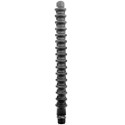 ALL BLACK - MEGA RIPPLE SHOWER ANAL SILIKON 28,5 CM