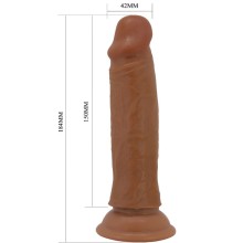 PRETTY LOVE - QUENTIN DILDO REALISTA 18 CM MARROM