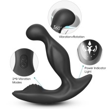 ARMONY - BAT KING VIBRATEUR ANAL PROSTATE ROTATEUR TÉLÉCOMMANDE NOIR