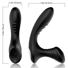 ARMONY - STORM VIBRATEUR ANAL PROSTATE PLUG TÉLÉCOMMANDE NOIR