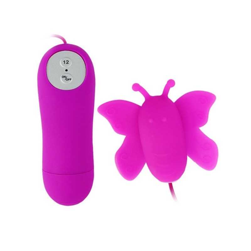 BAILE - LOVE EGGS STIMULATEUR DE CLITORIS PAPILLON 12 VITESSES TÉLÉCOMMANDE LILAS