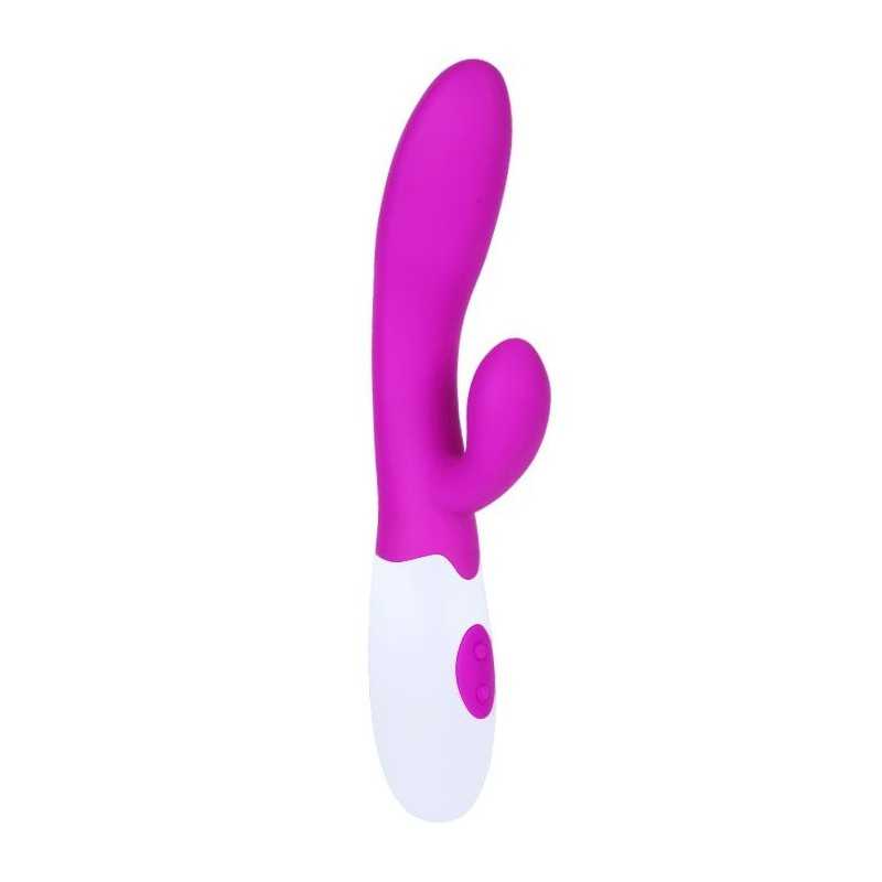 PRETTY LOVE - FLIRTATION ALVIS VIBRATOR WITH CLITORIS STIMULATOR