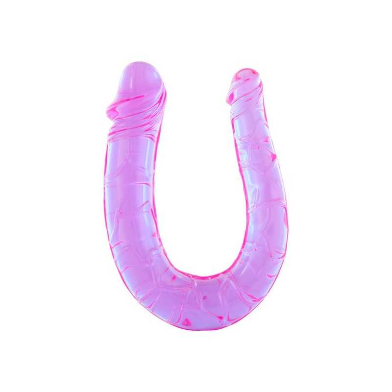SEVEN CREATIONS - PENIS WITH TWO FLEXIBLE JELLY HEADS SEVEN CREATIONS - PENIS WITH TWO FLEXIBLE JELLY HEADS