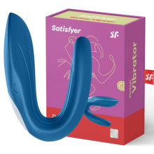 SATISFYER - PARTNER TOY WHALE VIBRATOR ESTIMULANDO AMBOS OS