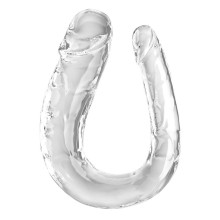 KING COCK - DOUBLE TROUBLE DOUBLE GODE 44 CM TRANSPARENT