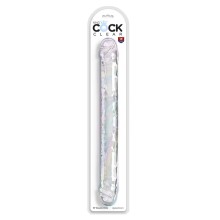 KING COCK - DOUBLE TROUBLE DOPPELDILDO 46 CM KLAR