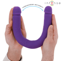 INTENSE - GUNTER DILDO DOUBLE VIBRATOR 40 CM PURPLE REMOTE