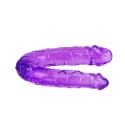 BAILE - DOUBLE DILDO IN LILAC FLEXIBLE JELLY