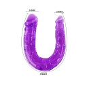 BAILE - DOPPIO DILDO IN JELLY FLESSIBILE LILLA