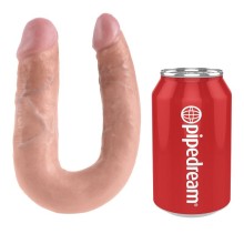 KING COCK - U-SHAPED MEDIUM DOUBLE TROUBLE FLESH 13.9 CM