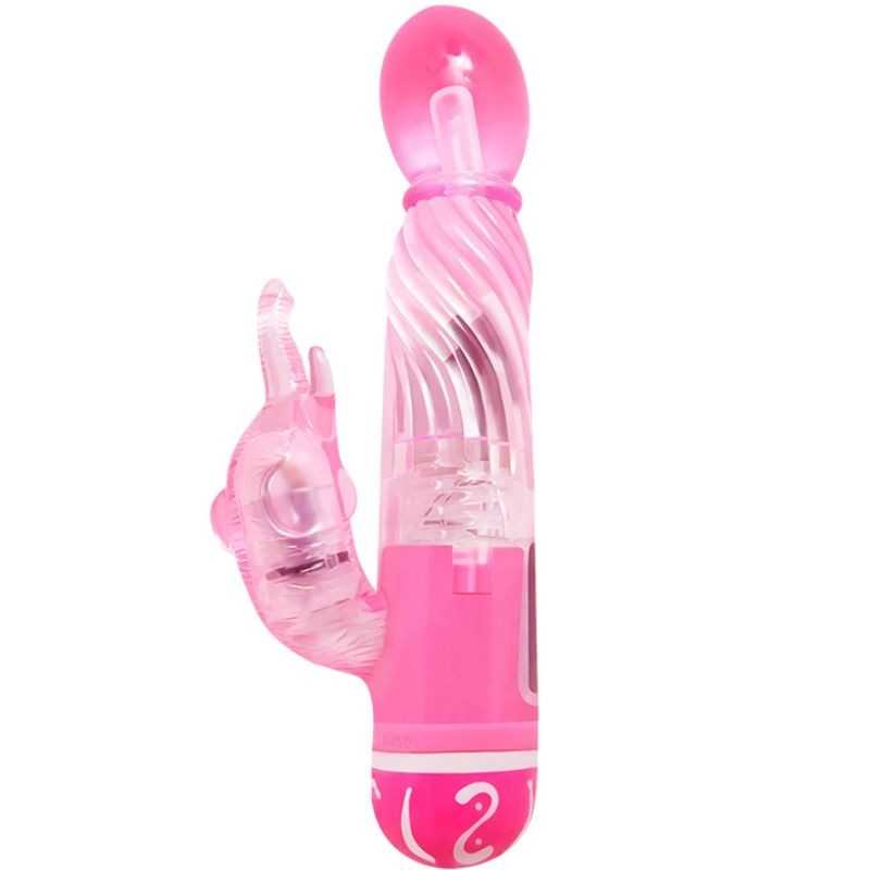 BAILE - VIBRADOR MULTIVELOCIDADE COM ESTIMULADOR ROSA