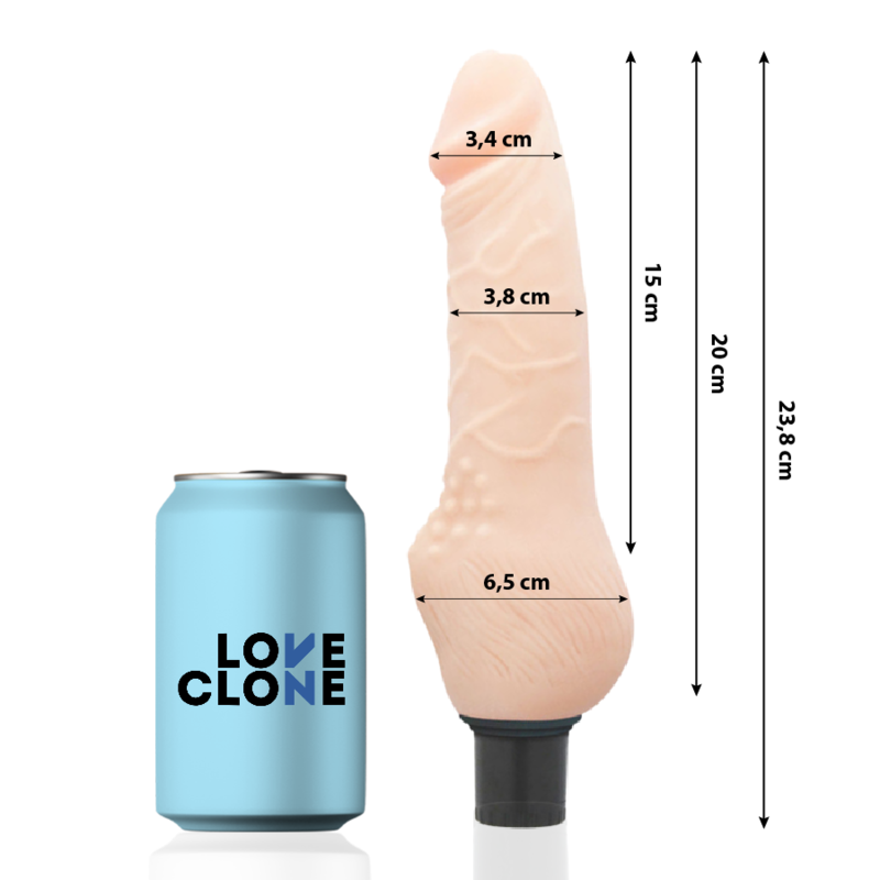 LOVECLONE - DAVEN SELBSTSCHMIERUNG REALISTISCH 23.8 CM -O- 3.8 CM