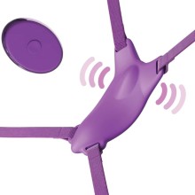 FANTASY FOR HER - HARNAIS PAPILLON VIBRANT, RECHARGEABLE TÉLÉCOMMANDE VIOLET