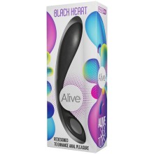 ALIVE - ANALSTIMULATOR MIT SCHWARZEM HERZ UND BLAUEM TEE