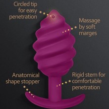 G-VIBE - GPLUG TWIST 2 PLUG ANAL VIOLET