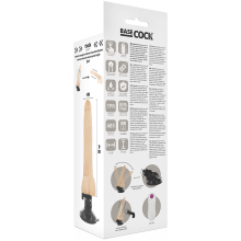 BASECOCK - REALISTISCHER VIBRATOR MIT FERNBEDIENUNG FLESH 19 CM