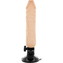 BASECOCK - VIBRADOR DE CONTROLE REMOTO REALÍSTICO PRETO 20 CM