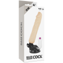 BASECOCK - REALISTISCHER NATÜRLICHER FERNBEDIENUNGSVIBRATOR 20 CM