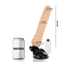 BASECOCK - VIBRATEUR TÉLÉCOMMANDE NATUREL RÉALISTE 19,5 CM