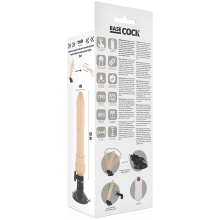 BASECOCK - REALISTISCHER NATÜRLICHER FERNBEDIENUNGSVIBRATOR 19,5 CM