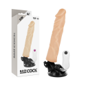 BASECOCK - REALISTIC VIBRATOR REMOTE CONTROL FLESH 21 CM