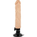 BASECOCK - REALISTISCHER VIBRATOR MIT FERNBEDIENUNG NATURWEISS 21CM