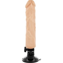 BASECOCK - REALISTISCHER VIBRATOR MIT FERNBEDIENUNG NATURWEISS 21CM