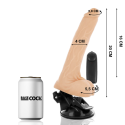 BASECOCK - VIBRATEUR NATUREL RÉALISTE TÉLÉCOMMANDE AVEC TESTICULES 20 CM