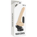 BASECOCK - VIBRATEUR NATUREL RÉALISTE TÉLÉCOMMANDE AVEC TESTICULES 20 CM