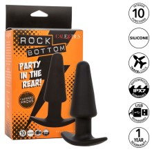 CALEXOTICS - ROCK BOTTOM TAPERED ANAL PLUG 10 VIBRACIONES