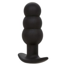 CALEXOTICS - ROCK BOTTOM ANAL PLUG MIT PERLEN 10 VIBRATIONEN SILIKON SCHWARZ