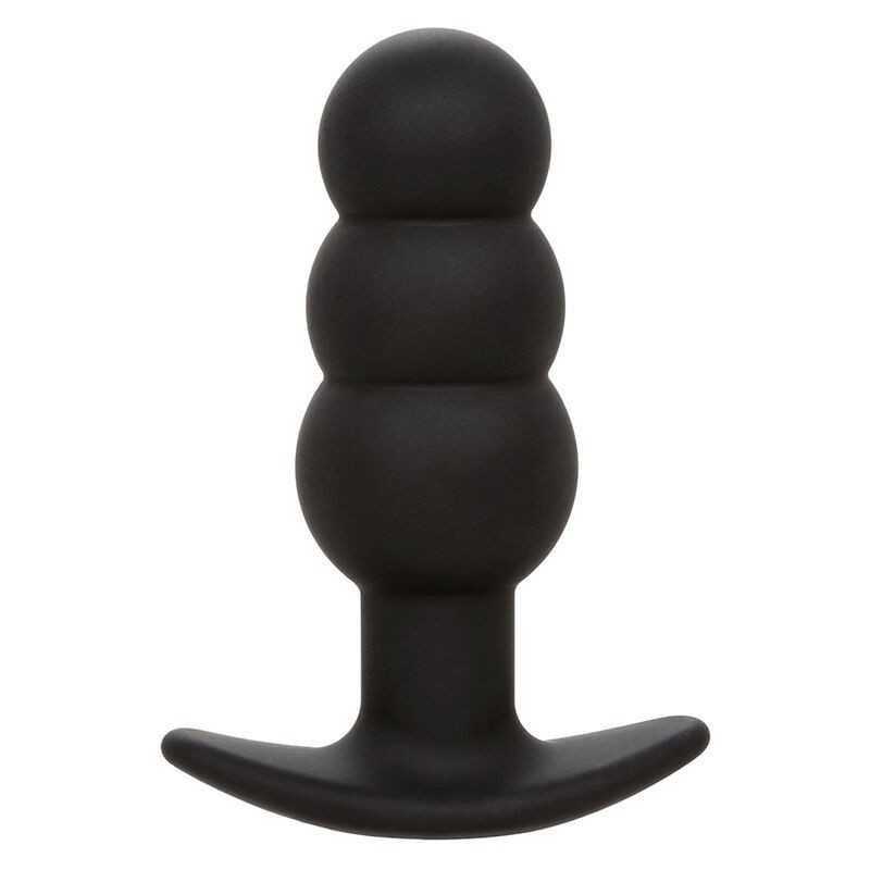 CALEXOTICS - ROCK BOTTOM BEADED ANAL PLUG 10 VIBRATIONS