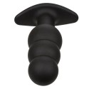 CALEXOTICS - ROCK BOTTOM ANAL PLUG MIT PERLEN 10 VIBRATIONEN SILIKON SCHWARZ