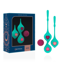 RITHUAL- CONJUNTODE TREINAMENTO PÉLVICO DEVA AQUA GREEN