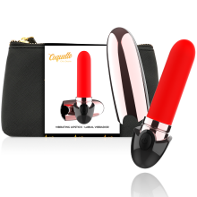 COQUETTE CHIC DESIRE - VIBRATEUR RECHARGEABLE ROUGE A LÈVRES NOIR/ OR