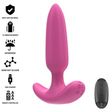 INTENSE - ROSS ANAL PLUG 10 VIBRAÇÕES ROSA CONTROLE REMOTO