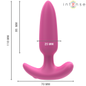 INTENSE - ROSS ANAL PLUG 10 VIBRAÇÕES ROSA CONTROLE REMOTO