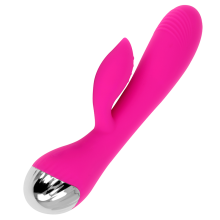 OHMAMA - RECHARGEABLE VIBRATOR WITH RABBIT 10 VIBRATION MODES