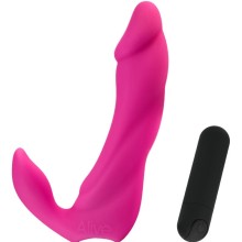 ALIVE - BIFUN PRO VIBRATOR DILDO PINK 14.9 CM