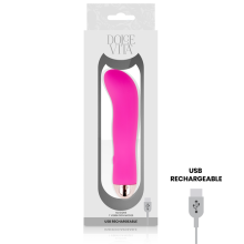 DOLCE VITA - VIBRADOR RECARREGÁVEL DUAS VELOCIDADES PINK 7