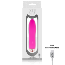 DOLCE VITA - AUFLADBARER VIBRATOR VIER ROSA 7 GESCHWINDIGKEITEN