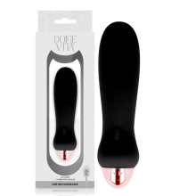 DOLCE VITA - VIBRADOR RECARREGÁVEL CINCO PRETO 7 VELOCIDADES