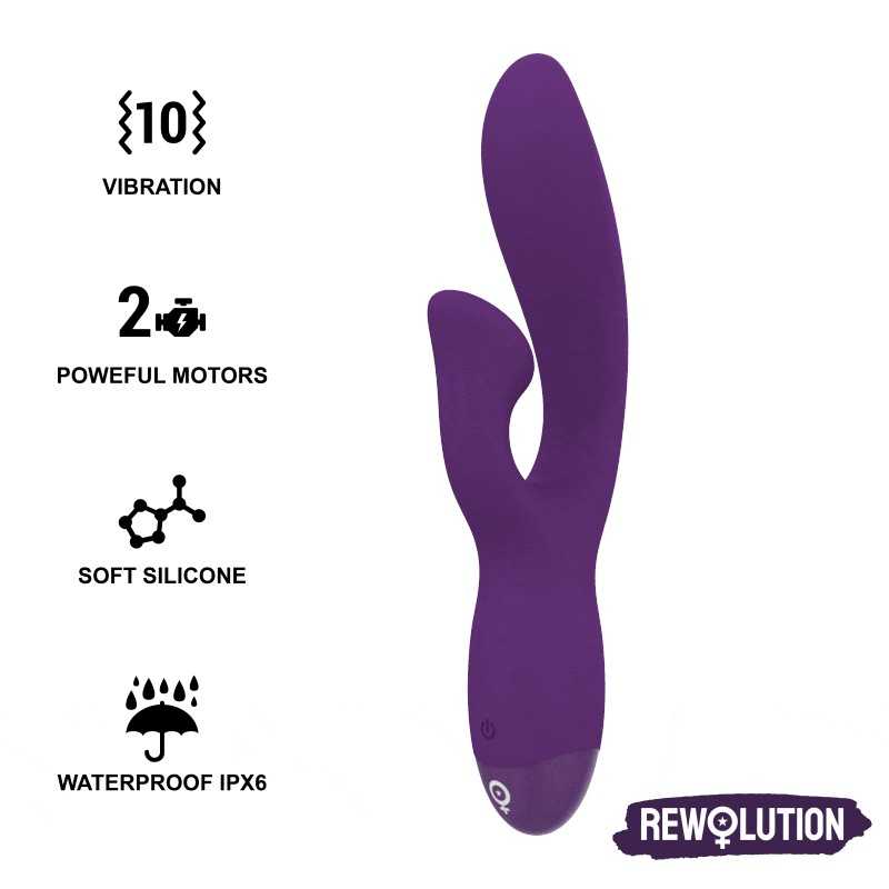 REWOLUTION - VIBRADOR FLEXÍVEL REWOFUN COM COELHO REWOLUTION - VIBRADOR FLEXÍVEL REWOFUN COM COELHO