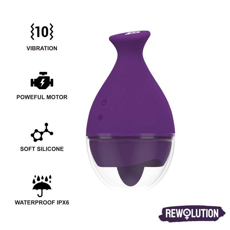 REWOLUTION - REWOLINGO VIBRATOR WITH TONGUE