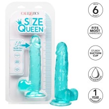 CALEXOTICS - DILDO QUEEN TAMANHO AZUL 15.3 CM