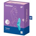 SATISFYER - VIBRADOR DE DEDO TEASER LUZ AZUL