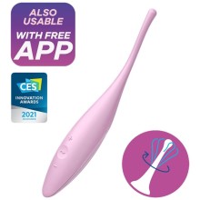 SATISFYER - TWIRLING JOY CLIT TIP VIBRATOR ROSA