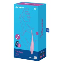 SATISFYER - VIBRATEUR POINTE DE CLIT TWIRLING JOY ROSE